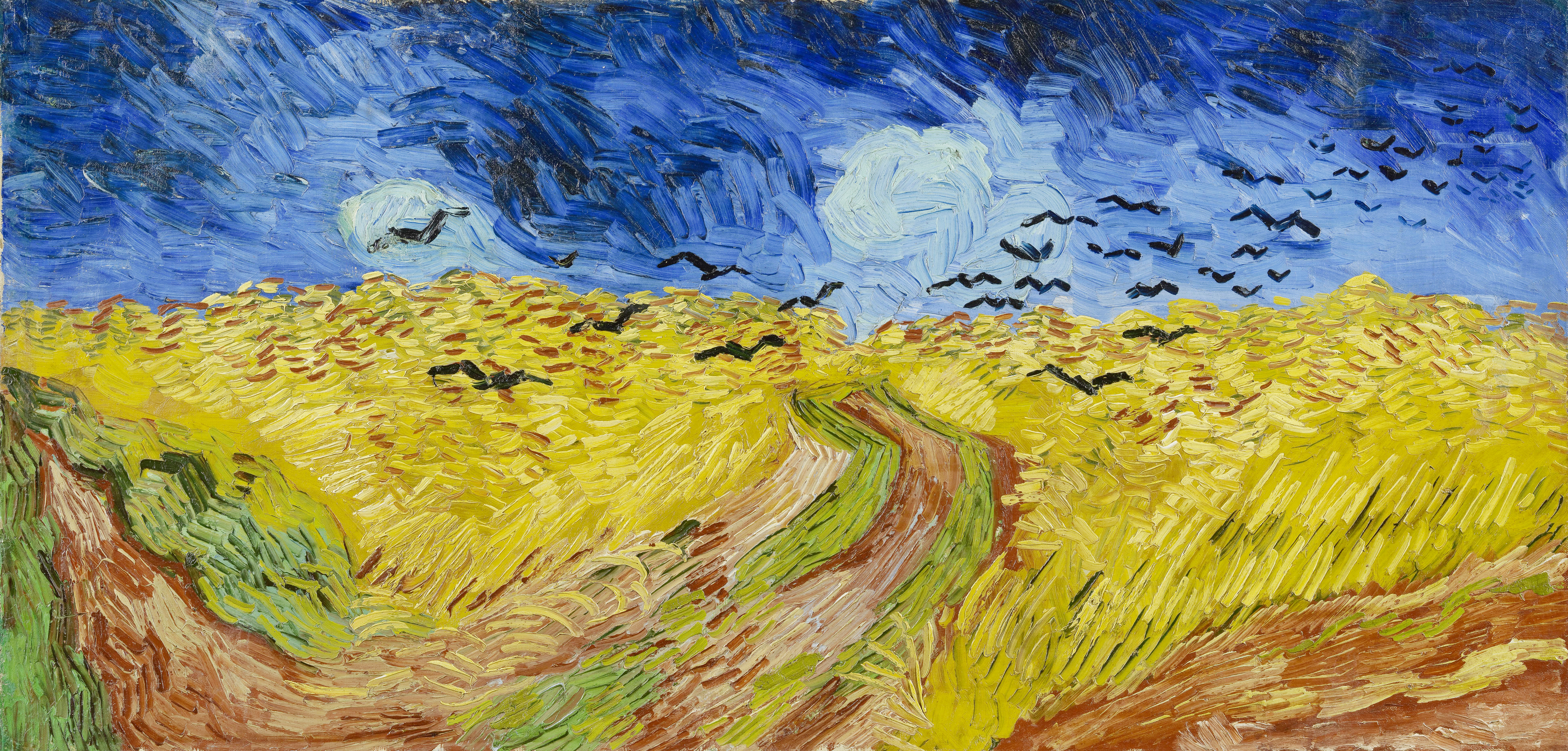 Wheatfield with Crows by Vincent van Gogh (1890)