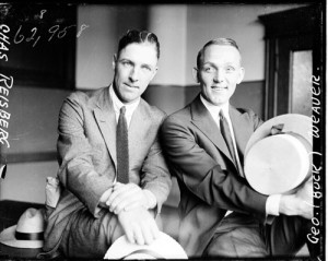 Ball players Swede Risberg and Buck Weaver during the Black Sox trial