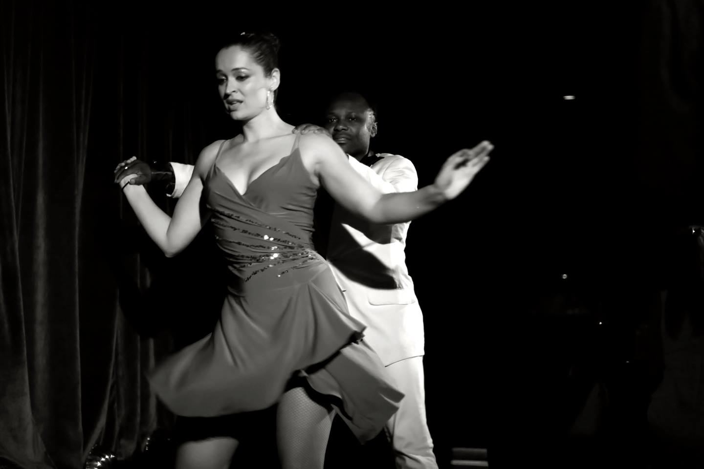 Litro Live performer addressing an audience
