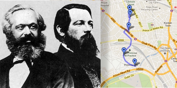 Litro London Walk: Karl Marx and Friedrich Engels in Camden