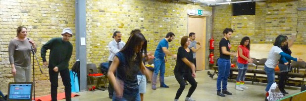 Rehearsals for Adini Söyle (Say Your Name) at the Arcola Theatre