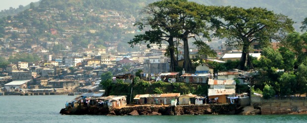 Bay in Freetown. Photo by George Tregson Roberts.