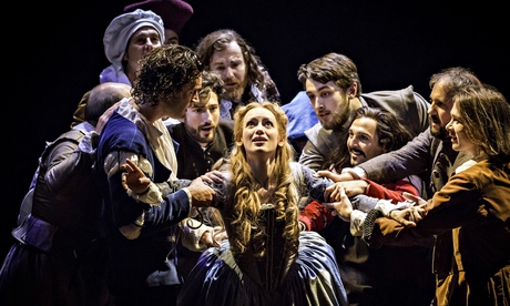 Lucy Briggs-Owen plays Viola in Shakespeare in Love at the Noel Coward Theatre. Photo by Johan Persson.