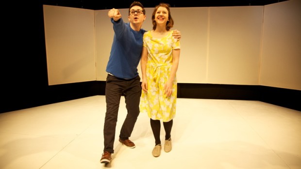 Sean Michael Verey and Gemma Whelan in Philip Ridley's Radiant Vermin at the Soho Theatre.