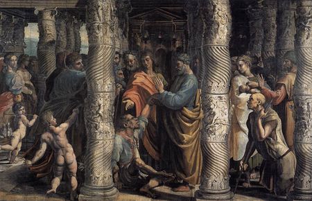  Raphael, The Healing of the Lame Man (1515-16) 