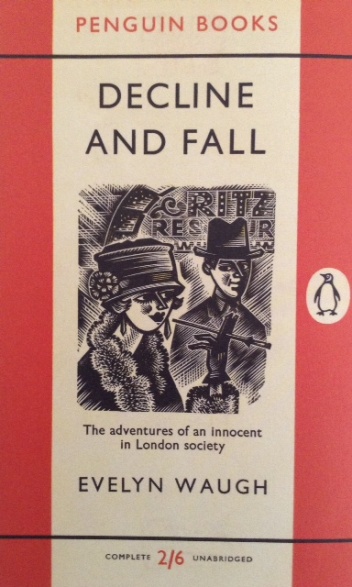 Evelyn Waugh's Decline and Fall, cover illustration for Penguin Books, 1957. Image (c) Estate of Derrick Harris.