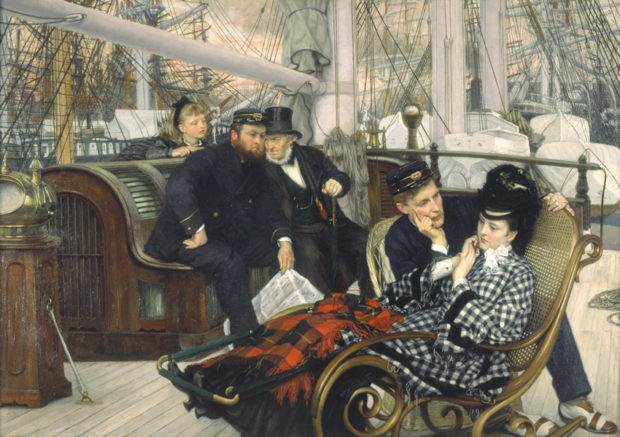 The Last Evening (1873) by London-based French painter James Tissot, one of the centrepieces of the new Victorians Decoded exhibition at Guildhall Art Gallery.
