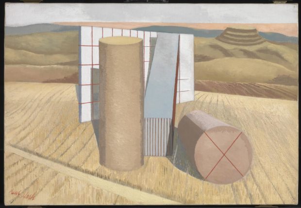 Paul Nash's Equivalents for the Megaliths (1935), currently on display at Tate Britain. © Tate.
