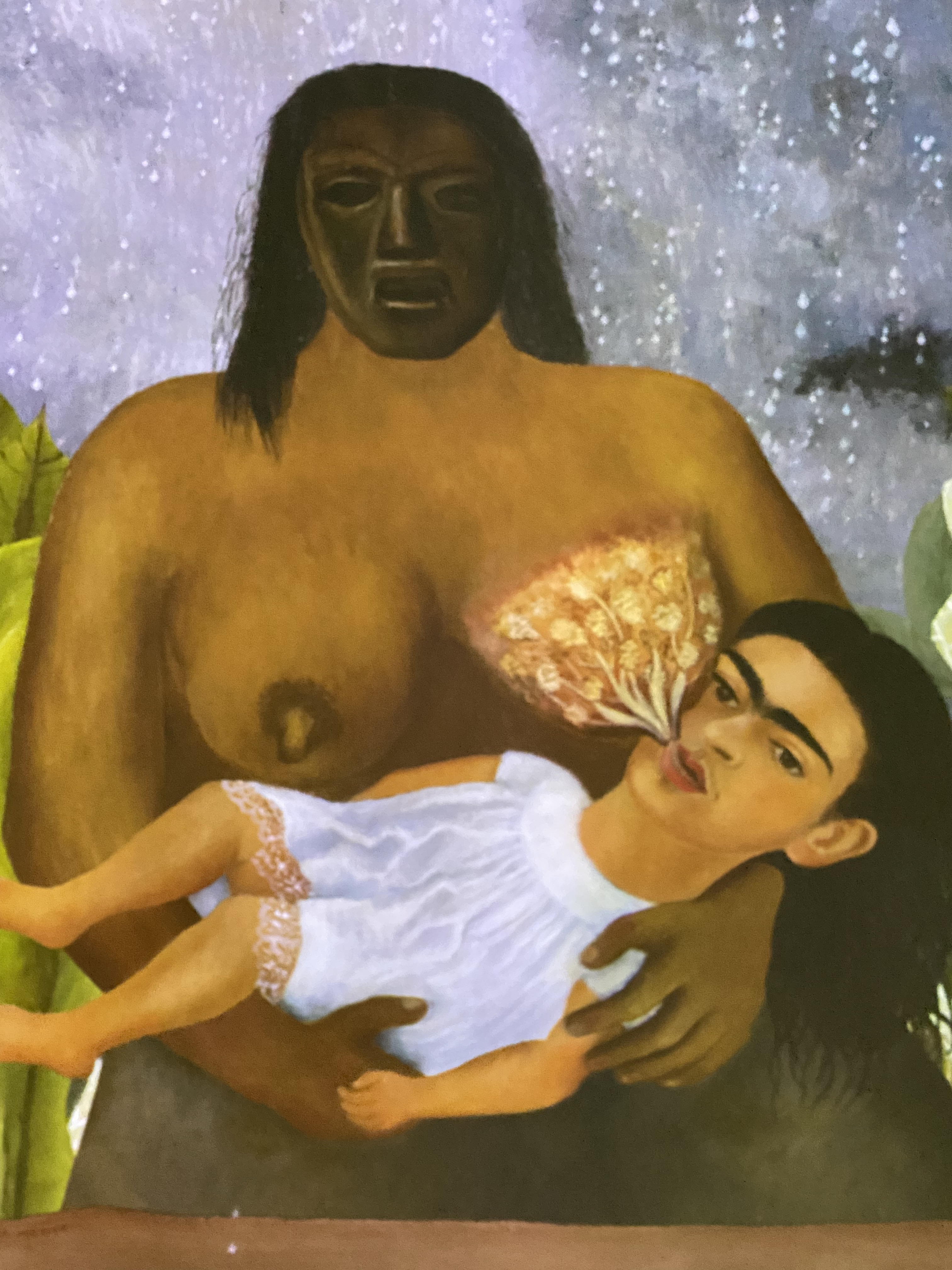 Immersive curtain installation — folkloric dress motif