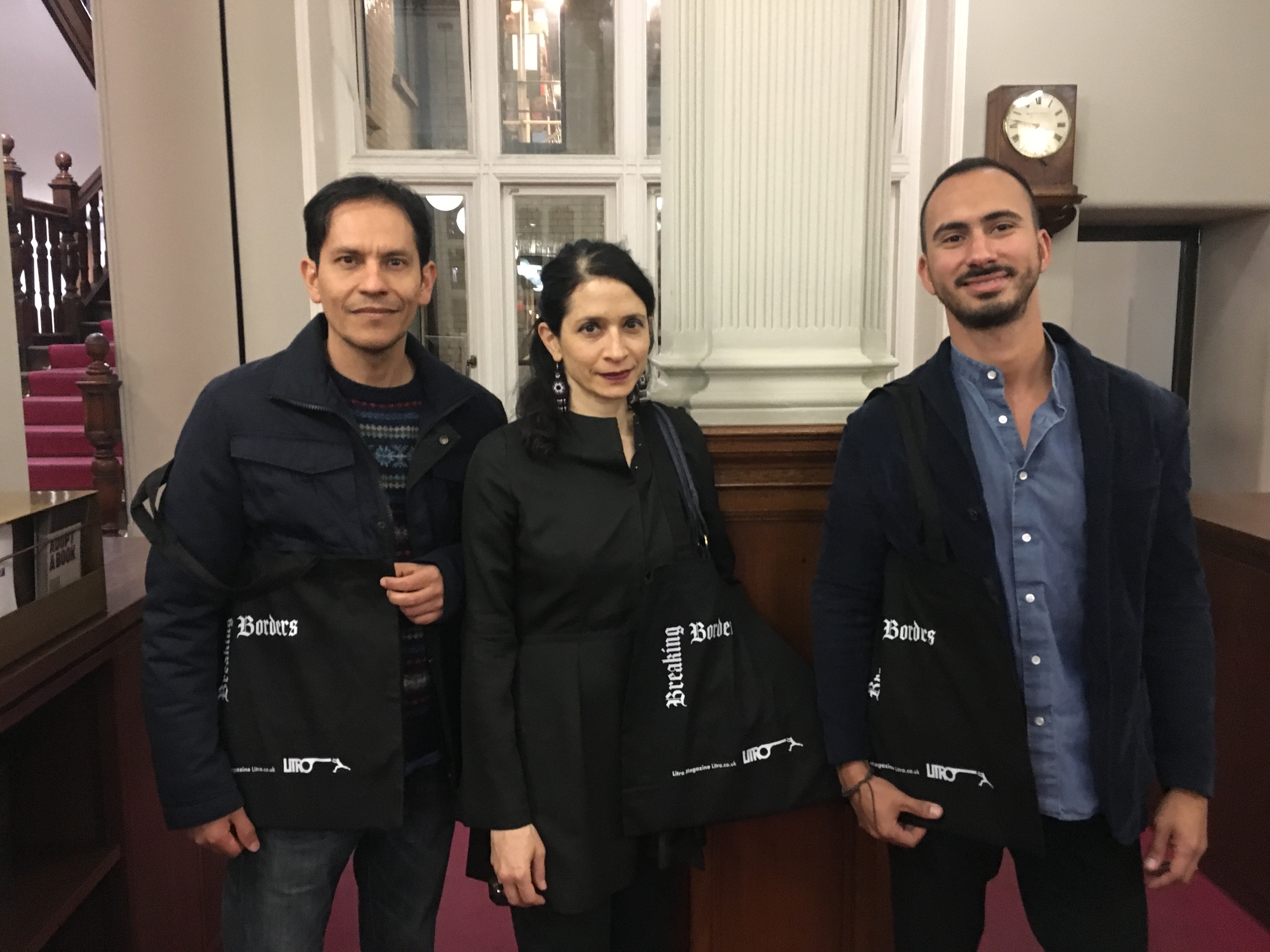 Chloe Aridjis at a Litro Breaking Borders Latin America event at the London Library