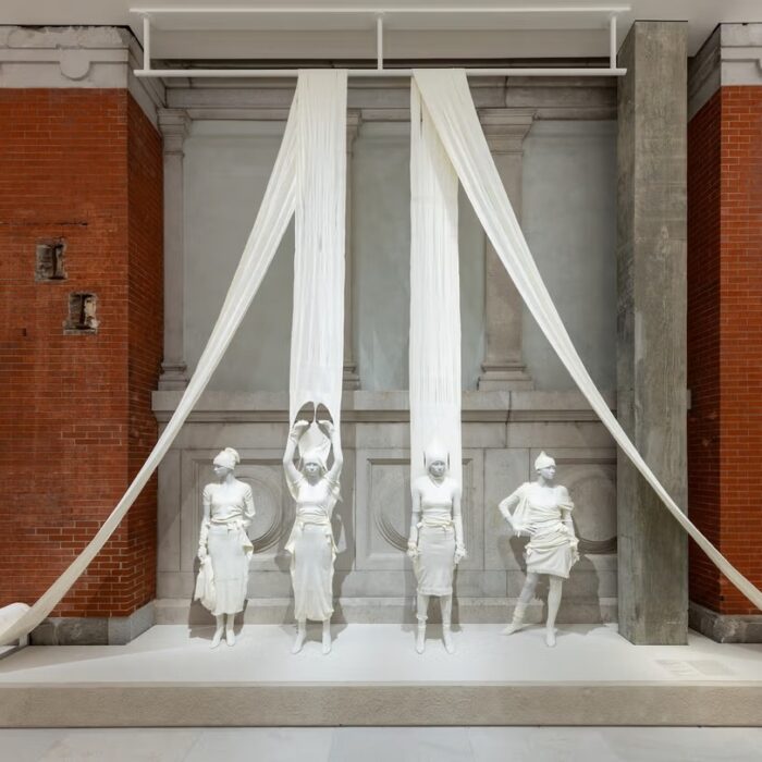 Installation view of Costume Art at The Metropolitan Museum of Art