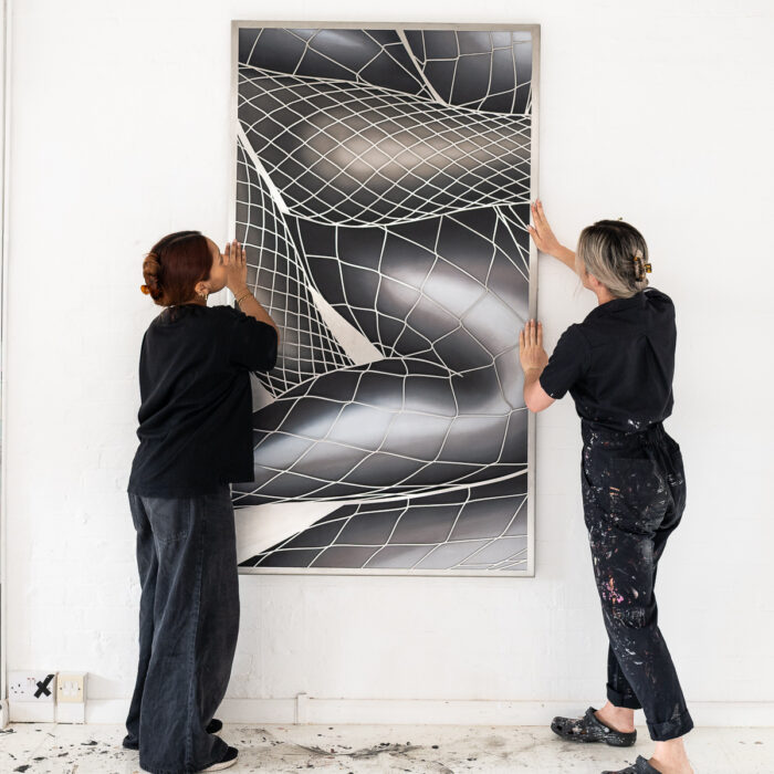 Installation view of work by Makiko Harris