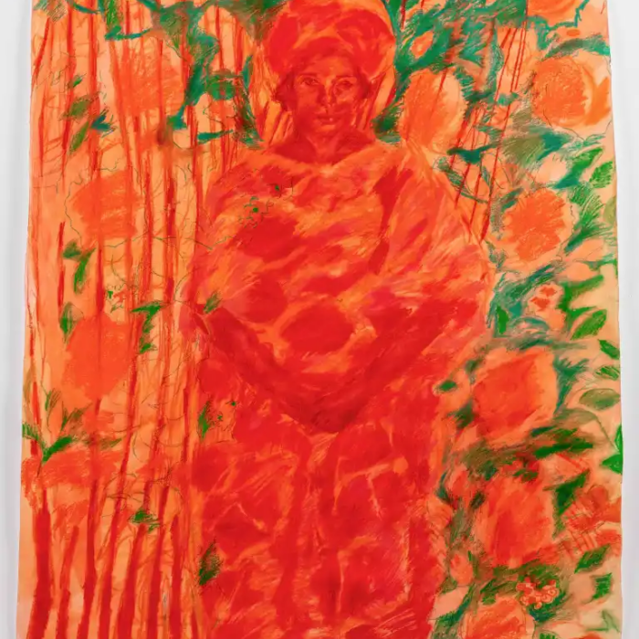 It Ends With Me (2024) by Paul Majek, soft pastel and acrylic on paper